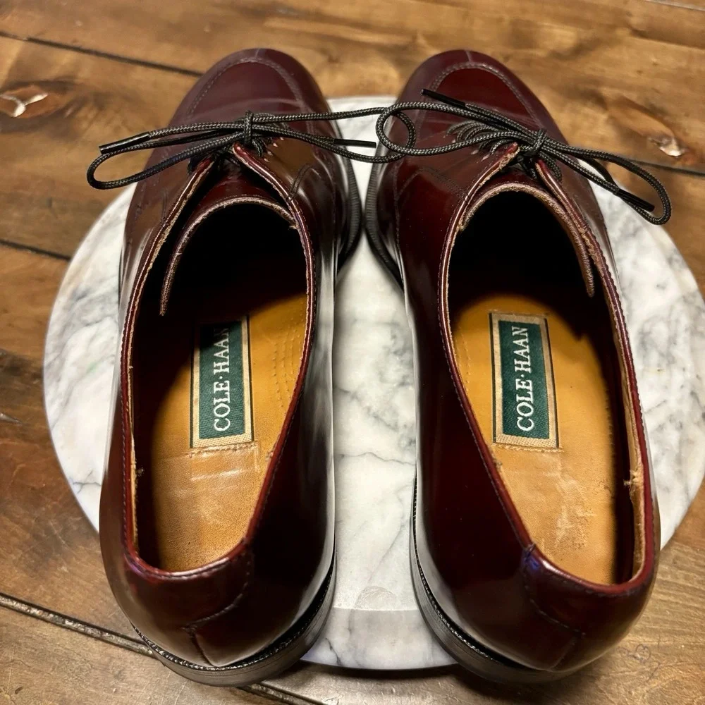 Cole‎ Haan 8941 Cordovan Color Split Toe Oxfords Men Sz 10.5 M